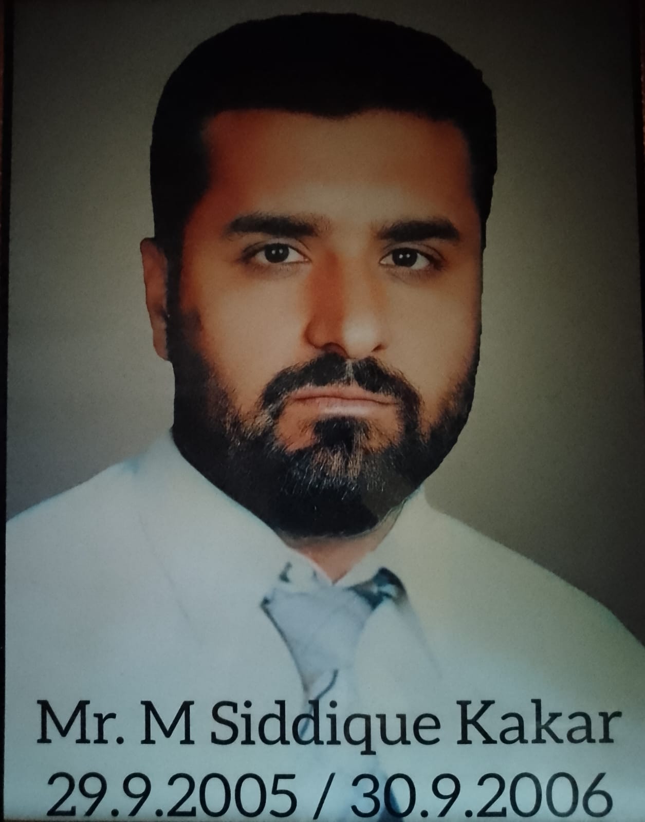Mr. Muhammad Siddique Kakar